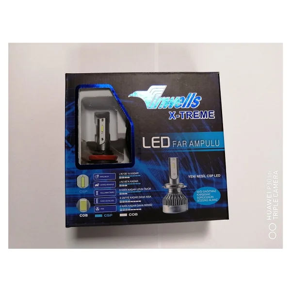 Inwells Turbo LED H11 Xenon Ampülü 6000k 036003 - Görsel 2