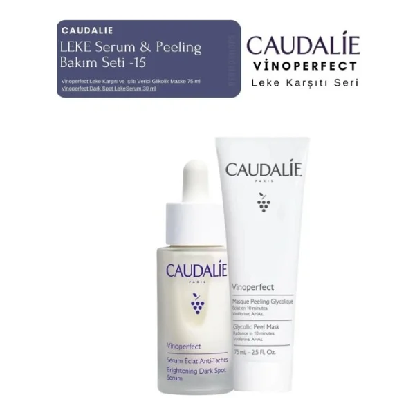 Caudalie Vinoperfect Leke Bakım Seti -15 Serum & Peeling Orijinal Boy - Görsel 4