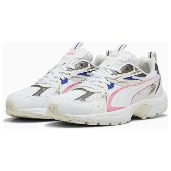 Puma Milenio Tech 392322-10 Beyaz-Pembe Spor Ayakkabı - Görsel 4
