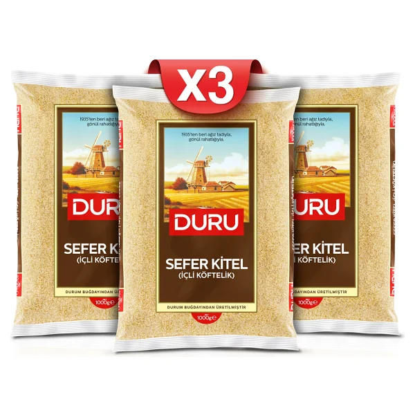 Duru Sefer Kitel Bulgur 1 Kg 3'lü - Görsel 2