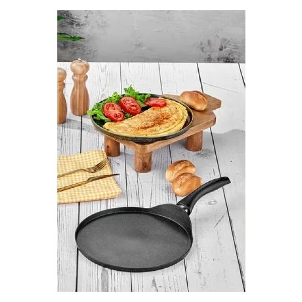 Taç Eva 26 cm Granit Krep Tavası - Görsel 4