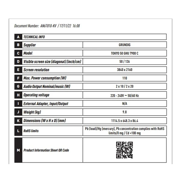 Grundig Tokyo 50 Ghu 7900 C 4K Ultra HD 50" 127 Ekran Uydu Alıcılı Google Smart LED TV - Görsel 7
