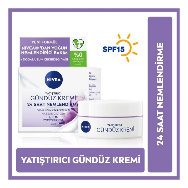 Nivea Yatıştırıcı Gündüz Yüz Bakım Kremi 50 Ml - Görsel 3