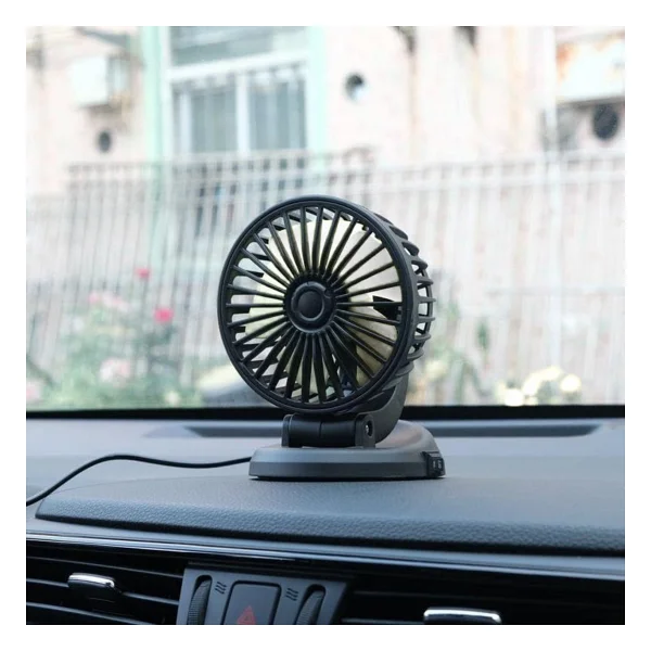 Techmaster Araç Araba Otomobil Mini Vantilatör Fan Pervane Soğutucu 12v Fan20 - Görsel 3