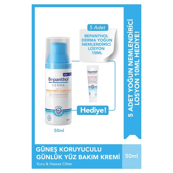 Bepanthol Derma Nemlendirici Spf25 Günlük Yüz Bakım Kremi & 5 Adet Yoğun Nemlendirici Losyon 10 Ml - Görsel 10