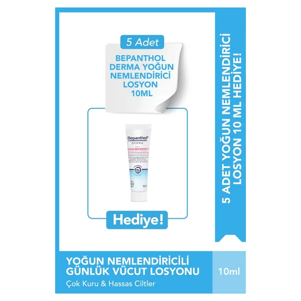 Bepanthol Derma Nemlendirici Spf25 Günlük Yüz Bakım Kremi & 5 Adet Yoğun Nemlendirici Losyon 10 Ml - Görsel 2