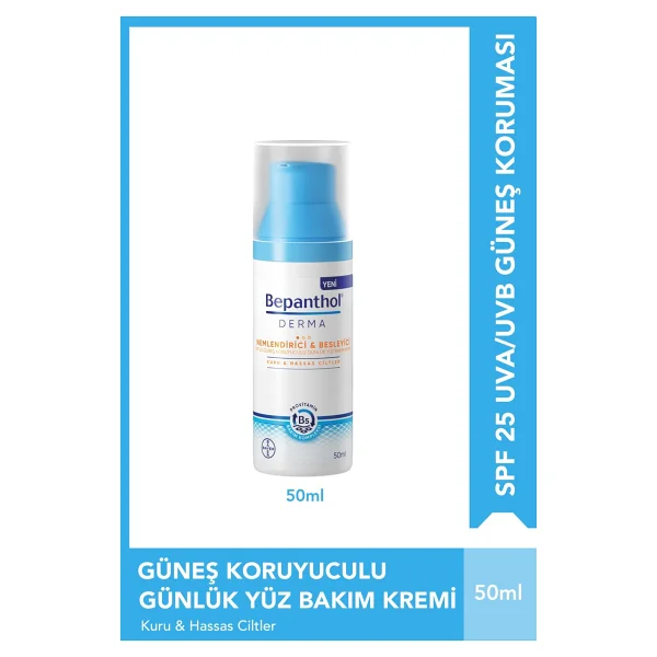 Bepanthol Derma Nemlendirici Spf25 Günlük Yüz Bakım Kremi & 5 Adet Yoğun Nemlendirici Losyon 10 Ml - Görsel 3