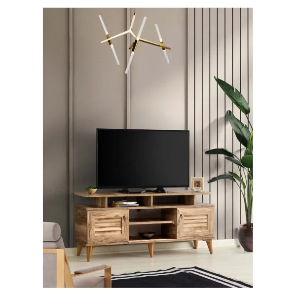 Venüs 130 Cm Panjurlu Raflı TV Sehpası - Görsel 2