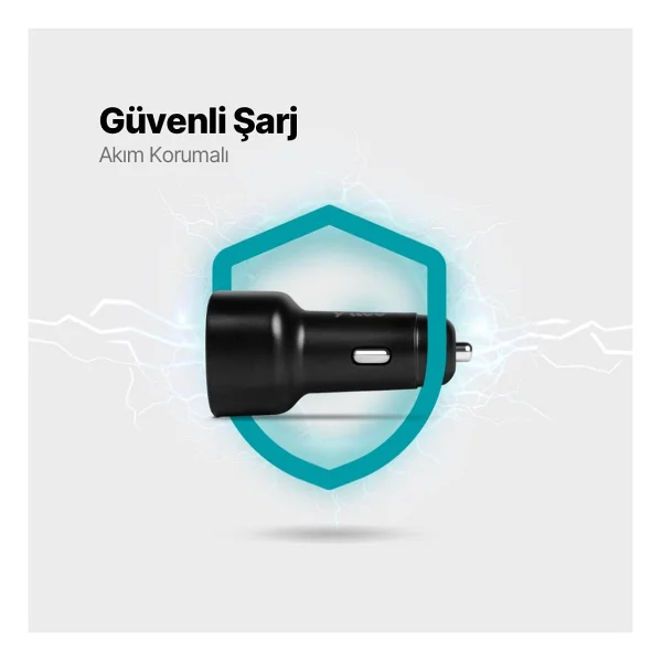 Ttec Smartcharger Duo 2ckp02cs 48 W Type-C Kablolu Hızlı Araç Şarj Aleti - Görsel 4