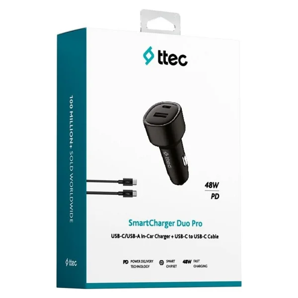 Ttec Smartcharger Duo 2ckp02cs 48 W Type-C Kablolu Hızlı Araç Şarj Aleti - Görsel 5
