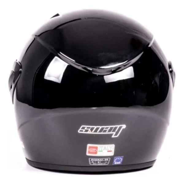 Sway Sw 733 Parlak Siyah Açık Motor Kaskı - Görsel 3