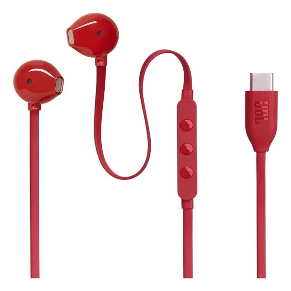 Jbl Tune 305c Kırmızı Type-C Kablolu Kulak İçi Kulaklık - Görsel 6