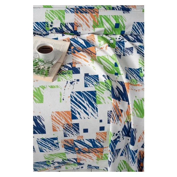 Mulberry Yade Battal Boy Desenli Pike 240x260 Cm - Mint - Görsel 2
