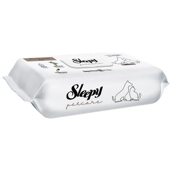 Sleepy Petcare Evcil Hayvan Islak Havlusu 60'lı X 4 Adet - Görsel 2