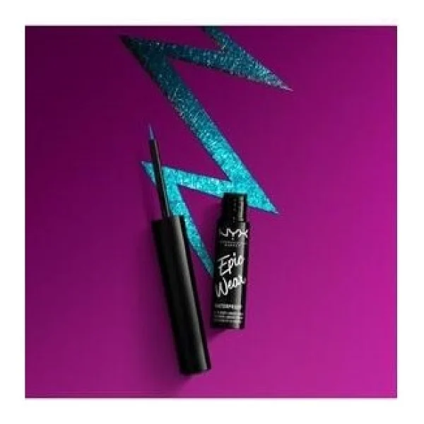 Nyx Epic Wear Metallic Liquid Eyeliner Teal Metal - Görsel 4