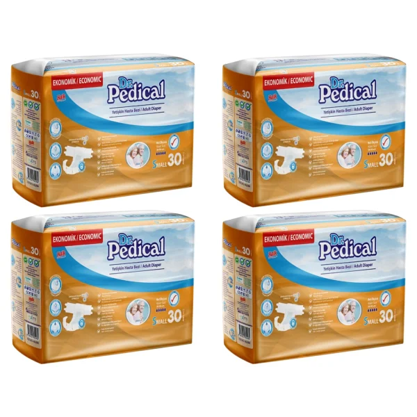 Dr. Pedical Belbantlı Küçük Boy S 30'lu 4 Adet Hasta Bezi - Görsel 4