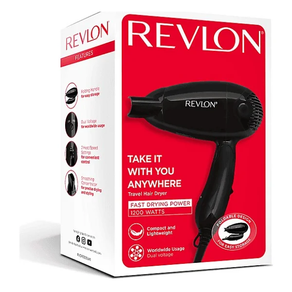 Revlon Rvdr5305 1200 W Seyahat Tipi Saç Kurutma Makinesi - Görsel 5