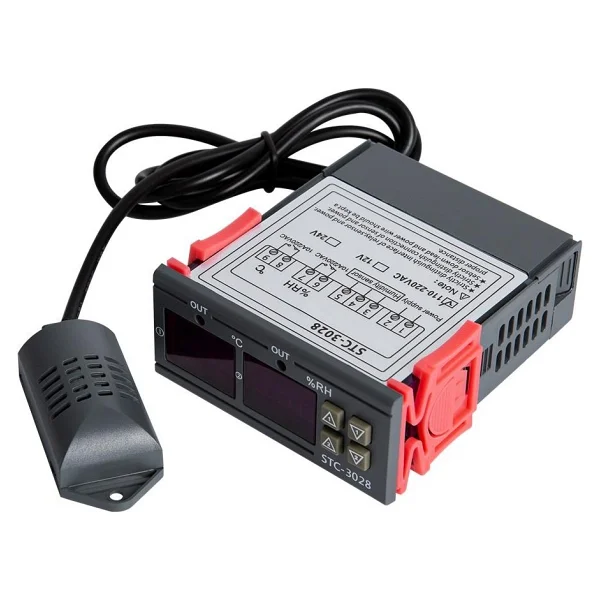 Stc-3028 Ac 110-220v Lcd Ekranlı Nem Sıcaklık Kontrol Modülü - Görsel 6