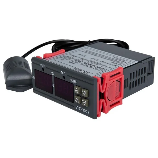 Stc-3028 Ac 110-220v Lcd Ekranlı Nem Sıcaklık Kontrol Modülü - Görsel 2