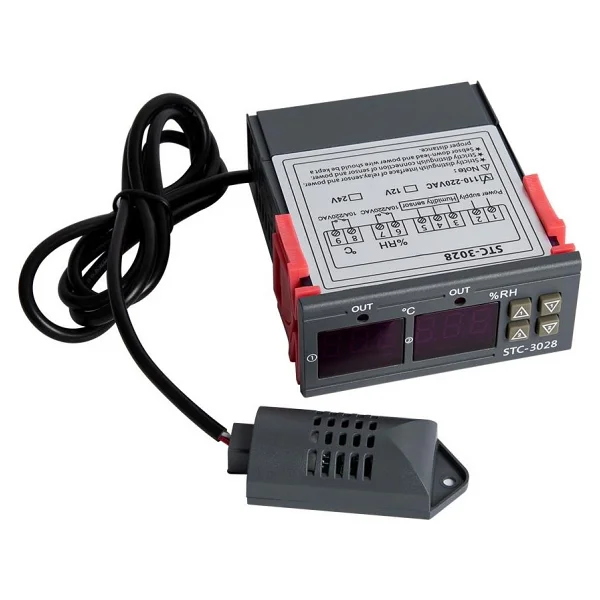 Stc-3028 Ac 110-220v Lcd Ekranlı Nem Sıcaklık Kontrol Modülü - Görsel 5