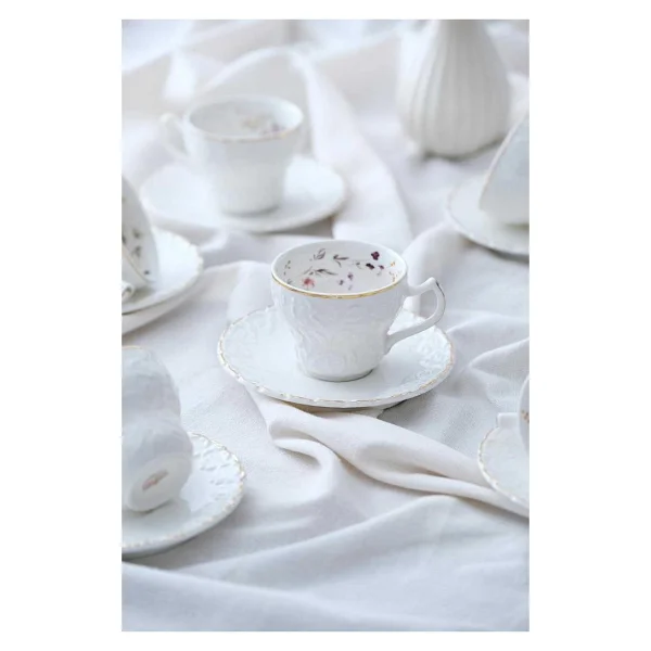 Acar Elsa Syt-05716 215 Ml 6 Kişilik Çay Fincan Takımı - Görsel 4