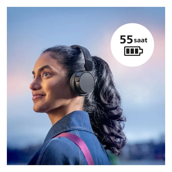 Philips Tah4209bk Siyah Kulak Üstü Bluetooth Kulaklık - Görsel 9