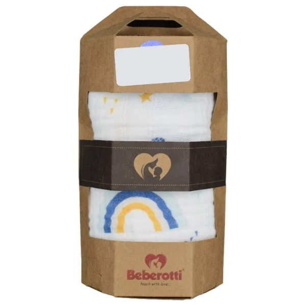 Beberotti Müslin Bebek Örtüsü 120x120 Cm 101 - Görsel 5