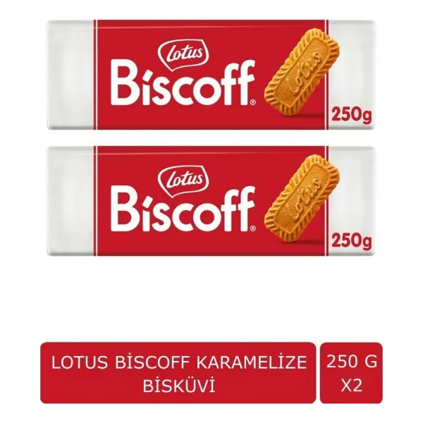 Lotus Biscoff Karamelize Bisküvi 2 Paket 250 Gr X 2 Kahve Ve Çay İle Mükemmel Uyum - 500 Gr - Görsel 8