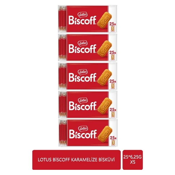 Lotus Biscoff 25x6,25 G X 5 - Görsel 8