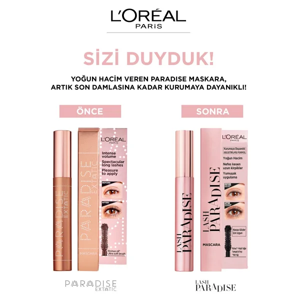 L'oreal Paris Lash Paradise Intense Siyah Maskara - Görsel 6