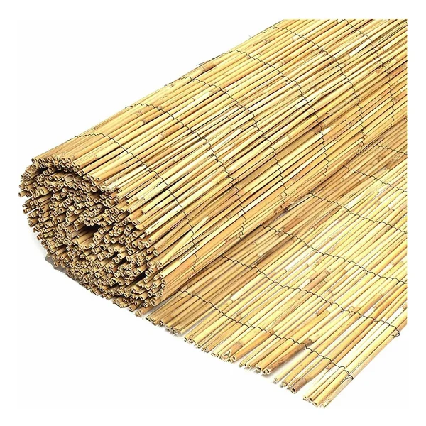 Bişkin 1.5m X 5m Reedfence Misina Ipli Doğal Bambu Kamış Çit Bahçe Çiti Hasır Çit Gölgelik - 150x500 - Görsel 5
