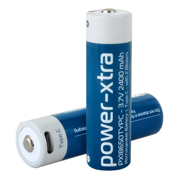 Power-Xtra Px18650typc 3.7v 2400 mAh Li-İon Type-C Şarjlı Pil - Görsel 9