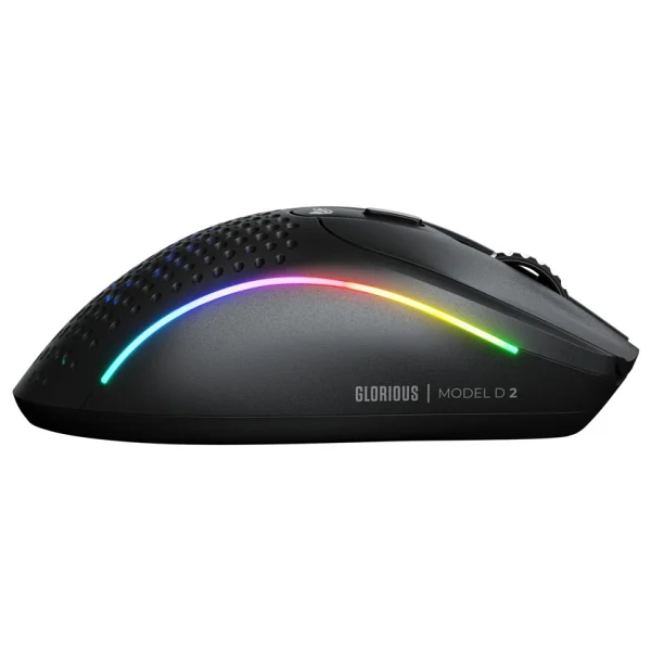 Glorious Model D 2 Glo-Ms-Dwv2-MB Siyah RGB Şarjlı Optik Kablosuz Oyuncu Mouse - Görsel 2