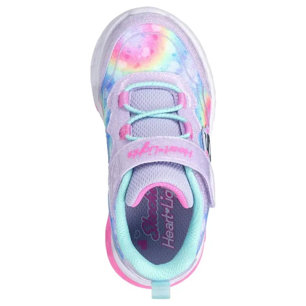 Skechers Flutter Heart Lights Groovy Swirl 303253n Işıklı Kız Bebek Spor Ayakkabı - Görsel 4