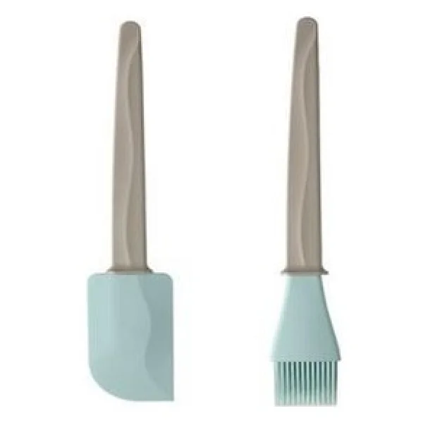 IKEA Bakglad Silikon Spatula + Yumurta Hamur Pasta Fırçası Bej Mavi 26 cm - Görsel 6