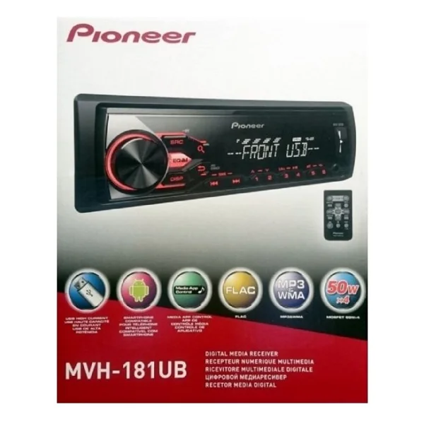 Pıoneer Mvh-181 Ub Kumandalı, Radyolu, USB Girişli Oto Teyp - Görsel 5