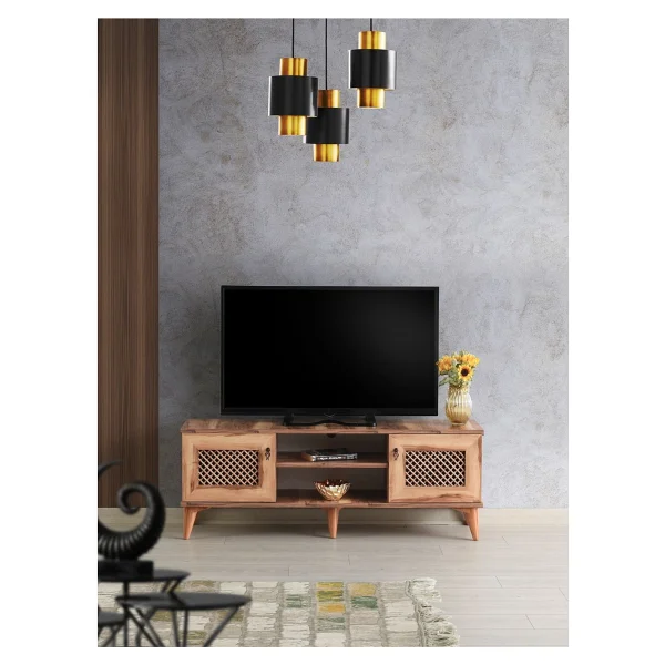 Venüs 130 Cm Hasırlı TV Sehpası - Görsel 5