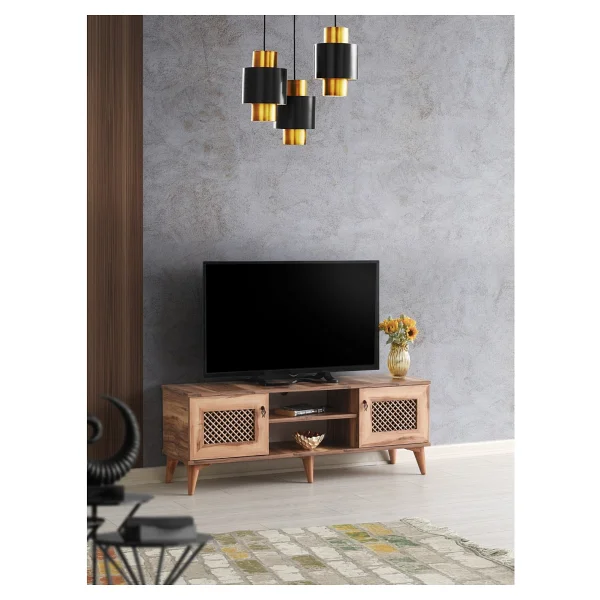 Venüs 130 Cm Hasırlı TV Sehpası - Görsel 2