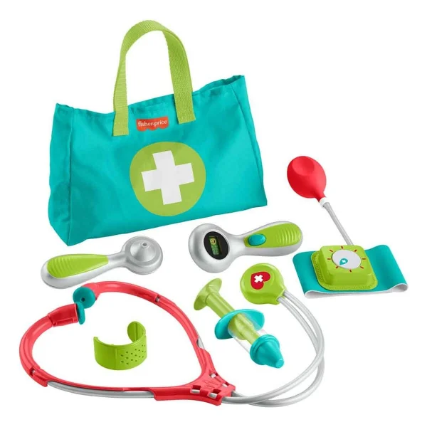 Fisher-Price Doktor Seti 7 Parça Eğlenceli Oyun Seti Çocuklar için Sağlıklı Alışkanlıklar Geliştirir - Görsel 6