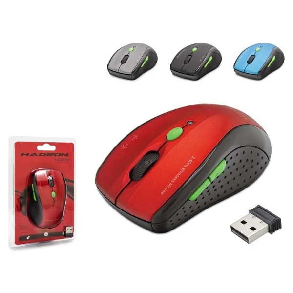 Hadron Hdx3405 Kırmızı Optik Kablosuz Mouse - Görsel 2