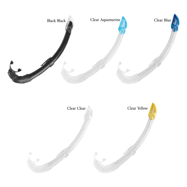 Cressi Mexico Şnorkel Clear-Yellow - Siyah - Siyah - Ürün İsminde Yazmaktadır - Standart - Görsel 2