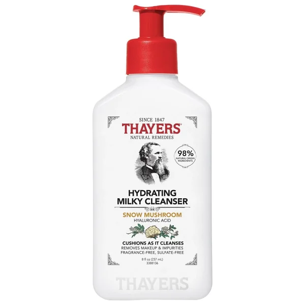 Thayers Kar Mantarı Ve Hyaluronik Asit Nemlendirici Sütlü Yüz Temizleyici 237ml - Görsel 3