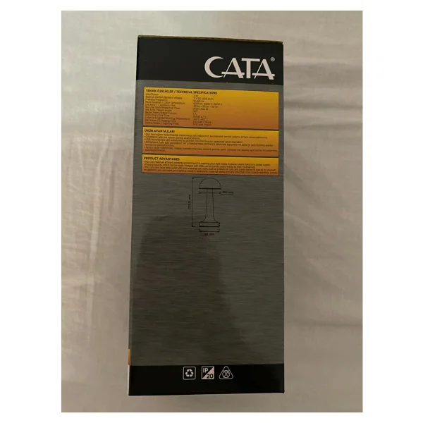 Cata Ct-8429 Lizbon Gold Dokunmatik Şarjlı Masa Lambası - Görsel 5