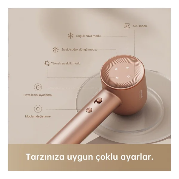 Dreame Hair Glory 1100 W Rose Saç Kurutma Makinesi - Görsel 5