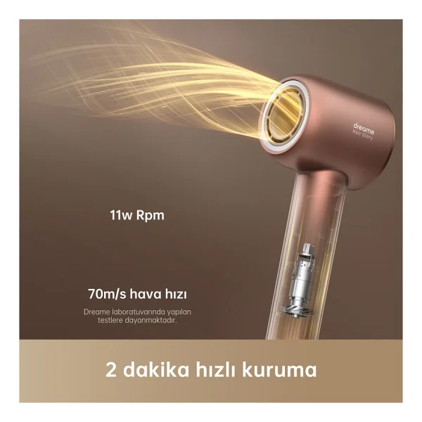 Dreame Hair Glory 1100 W Rose Saç Kurutma Makinesi - Görsel 6