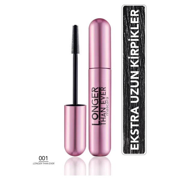 Flormar Longer Than Ever Uzun Görünüm Veren Siyah Maskara - Görsel 9
