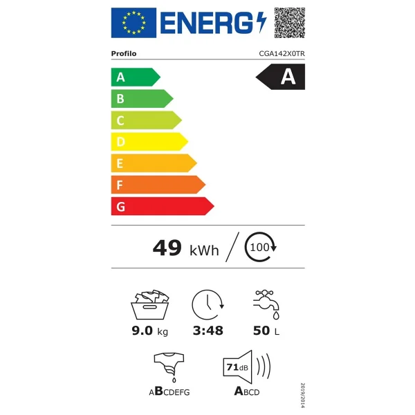 Profilo Cga142x0tr 9 Kg 1200 Devir Çamaşır Makinesi - Görsel 5