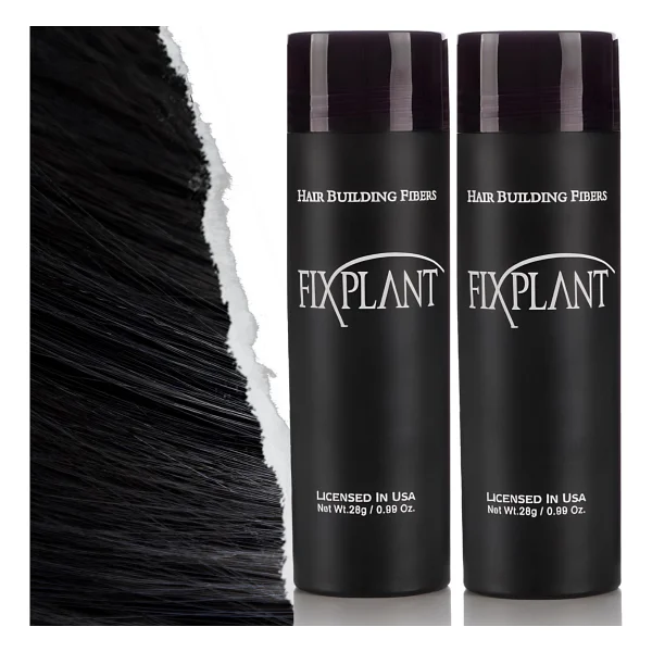Fixplant Saç Dolgunlaştırıcı 2 Şişe Topik 56 Gr. Seyrek Saçlar Için Saç Tozu Saç Fiberi - Gri - Görsel 8