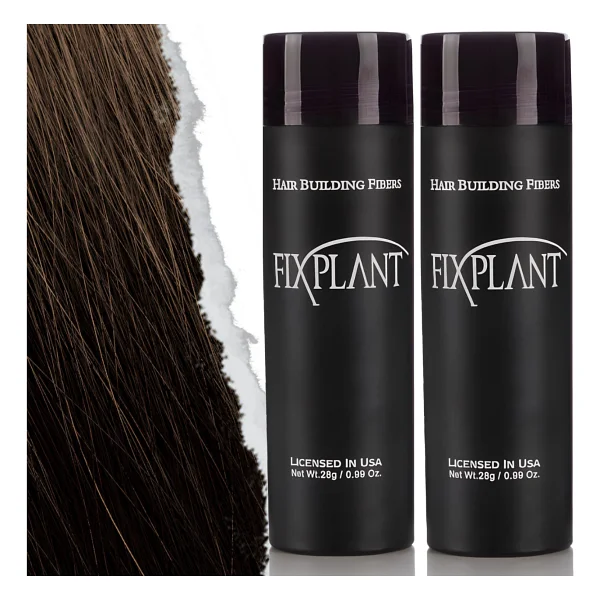 Fixplant Saç Dolgunlaştırıcı 2 Şişe Topik 56 Gr. Seyrek Saçlar Için Saç Tozu Saç Fiberi - Gri - Görsel 6