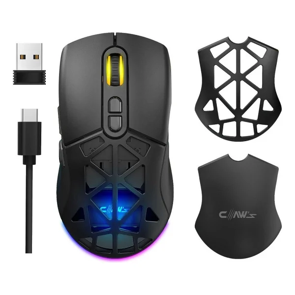 Claws Nexus Air V1 Siyah RGB Optik Kablolu/Kablosuz Oyuncu Mouse - Görsel 6